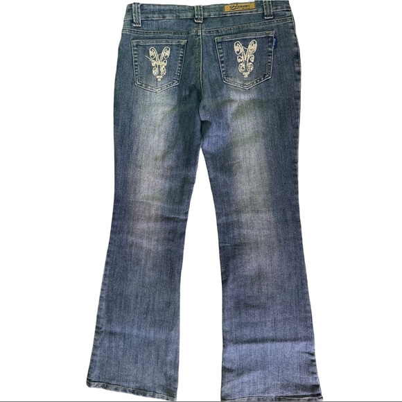 Retro embellished bell bottom Jeans size 11/12 - Picture 6 of 6